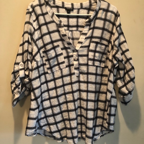 torrid Tops - Torrid plaid shirt